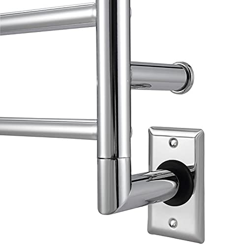 Ancona An-5317 Comfort 7 7-Bar Wall Mount Hardwired Towel Warmer In Chrome #TOP4