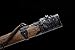 LOONGSWORD Chinese Han Dao – Hand-Forged High Carbon Steel Blade, Full Tang, Rosewood Scabbard