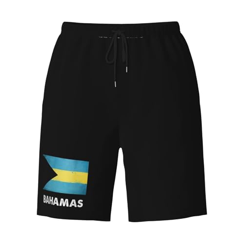 Bahamas Flag Men's Quick-Dry Board Shorts 7" - Swim Trunks Summer Hawaii Beach3