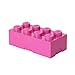 Produktbild Room Copenhagen 40231739 Lego Brotdose mit 8 Noppen, Kleine Aufbewahrungsbox, Stiftebox, rosa, Bright Purple (Medium Pink)