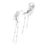  DEARMAMY Boucles D\'oreilles En Cristal De Fleur De De Fée Pour Les Femmes Boucle D\'oreille Pendante De Boho Sans Piercing Oreille Accessoire De Bijoux De Strass