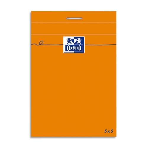 Bloc Oxford 10,5 x 14,8 cm avec papier 80 g à haute résistance pour écrire
