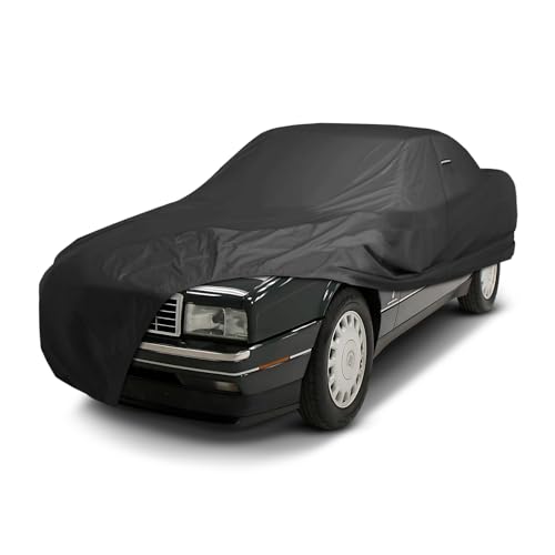 Image of iCarCover Premium Custom Car Cover for 1987-1993 Cadillac Allante Heavy Duty Waterproof All Weather Rain Snow UV Sun Protector Custom Fit Full Exterior Indoor Outdoor Protection Car Cover (Black)