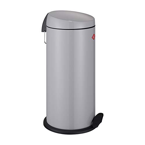 Image of WESCO Capboy 76 Capboy Maxi 22 L, Metal Waste Can, Grey, 30 x 30 x 64 cm