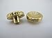 SMRT 608 Bearing button cap Perfect to anodize & electroplating Fully CNC Japanese Machine single rod construction (608, Brass, Concave)