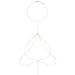Boosic Bikini Crossover Harness Double Layered Waist Belly Body Chain For Women