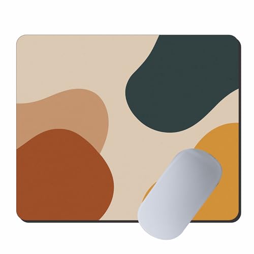 Image of My Print Shop Abstract Art Mouse Pad 9 x 7.5 Inch (23 x 19 cm) | Modern Minimalist Shapes Design | Non-Slip Rubber Base | Smooth Surface | 3mm Thick Mouse Pad for Office, Home & Study