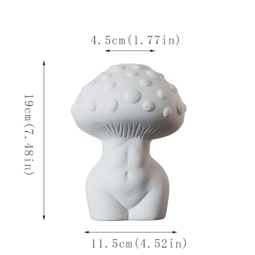 Vase à fleurs en forme de champignon avec étagère design pour bureau - 6