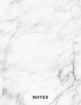 Notes: Lined Composition Notebook (Cararra White Marble)