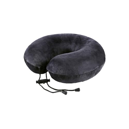 Ohulelks 1 Almohada de LáTex Natural para el Cuello, Almohada para el Cuello en Forma de U, de Almohada para el Cuello, Cojines Blancos para Cama, Almohada, Gris Oscuro