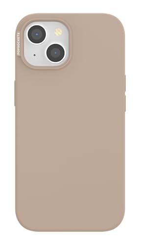 Image of POPSOCKETS iPhone 15 Case Compatible with MagSafe, Phone Case for iPhone 15, Wireless Charging Compatible, Case Only - Latte