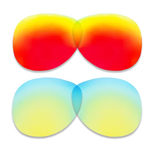 Lentilles pour Oakley Elmont Large : verres de rechange compatibles en 2 couleurs