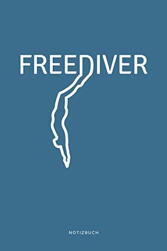 Produktfoto von Freediver Notizbuch: Geschenkidee für Apnoetaucher, kariert, 120 Seiten