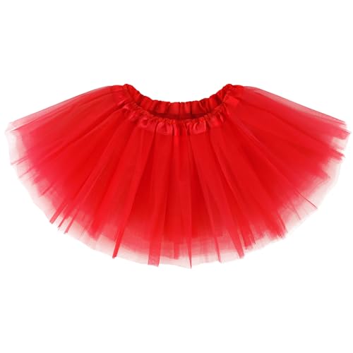 Red Tutu Woman Red Tulle Skirt for Women Halloween Tutu Adult Tutus for Women Adults Tulle Tutus for Womens Puffy Skirts