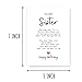 conulog To My Sister - Sister Birthday Card (white)