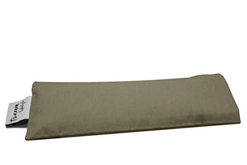Tvamm Lifestyle Eye Pillow with Linseed / Lavender Filling - 100% Cotton Fabric, 23 x 11 cm / Available in Beautiful Colours (Grey)