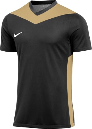 Nike FD7430-011 M NK DF PRK DRB IV JSY SS Sweatshirt Hombre Black/Jersey Gold/White Tamaño M