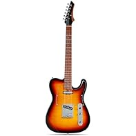 Ideal Starter Guitar: Well-suited for beginner and intermediate players looking for a quality instrument with great tone. Striking Flame Maple Top: Features an eye-catching high-gloss flame maple veneer over a resonant mahogany body. Comfortable Neck...