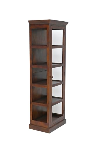 Image of The Attic Indiana Kitchen Cabinet Honey, Multipurpose Cabinet for Bedroom Living Room Study bar, Solid Wood Bookshelf /Kitchen Cabinet, Solid Mango Wood, Honey Matte Finish
