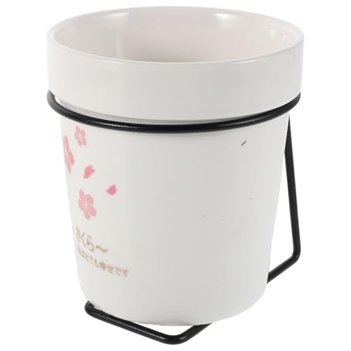 CIYODO Hanging Chopsticks Drain Stand Ceramic Chopstick Container Multifunctional Utensil Storage Basket Wall Mounted Draining Cage for Kitchen Cooking Tool