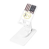 KOSPOGO Ripped Style American and Flag of Rhode Island Phone Stand for Desk Adjustable Phone Holer Office Travel Accessories for Mobile Phone/Ipad/Tablet Cell Phone Stand