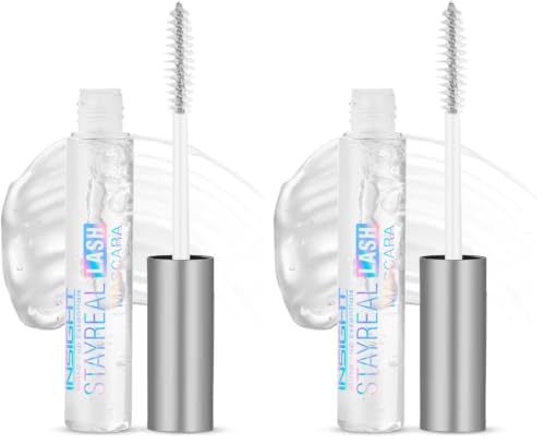Image of INSIGHT Stay Real Lash Mascara - Transparent | Clear Gel Formula| Natural Look | Sweatproof | For Brows and Eyelashes for Every day Use -10 g (Pack of 2)