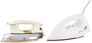 Bajaj DX 7 1000-Watt Dry Iron & DHX 9 1000-Watt Dry Iron (Ivory Color) Combo