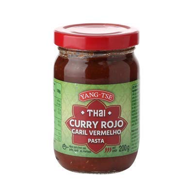 Yang-Tse - Sauce au curry rouge - Thaï - Idée pour la friture avec du poulet, des verudras et des fruits de mer - Sauces épicées - 200 GR