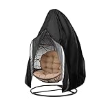 Cette housse pour fauteuil suspendu est dotée de doubles coutures, est résistante aux déchirures et offre une protection optimale à votre balancelle. Le nettoyage est facile : il suffit de l'essuyer avec un chiffon humide ou de le rincer au jet d'eau, puis de le laisser sécher au soleil
