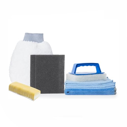 Image of Poli Glow Mitt Applicator - Apply on Boat and RV Fiberglass Surfaces. Achieve a Smooth and Flawless Surface. (Pack of 3)