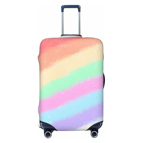 Cute Rainbow Background Luggage Cover, Suitcase Cover Suitable for 18-32 inch luggage
