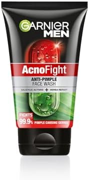 Garnier Men, Anti-Pimple Face Wash, Repairs Skin & Balances Oils, AcnoFight, 100 g