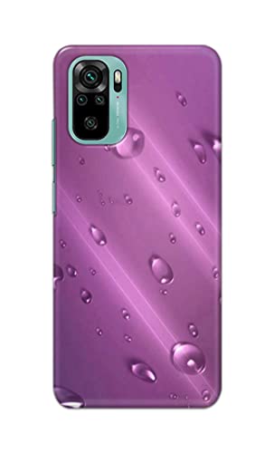 Image of PRINTFIDAA Water Bubbles in Lilac Background Printed Designer Hard Back Case Cover for Xiaomi Redmi Note 10, Redmi Note 10S -(VD) MVN1005