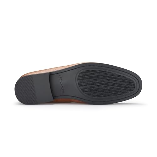Image of Ferro Aldo Men's Premium Moc Toe Loafers | Casual & Dress Styles with Tassels & Horsebit Buckles