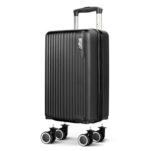 LUGG 40cm Vacay Suitcase ABS Luggage with TSA Indent Lock, Aluminium Trolley Handle, 360° Spinner Wheels, Water-Resistant & Durable Material - Ryanair Underseat Compatible (40 x 20 x 25cm)