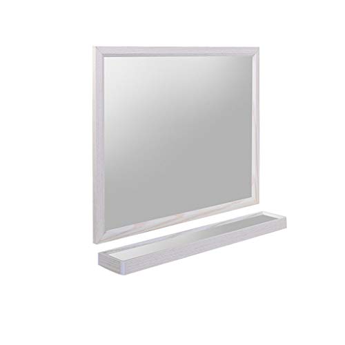 Miroir mural anti-humidité avec rangement étagère pour salle de bain