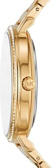 Michael Kors Watch for Women Pyper, Three-Hand Movement, Alloy Watch, 38 mm case Size, GOLD, bracelet