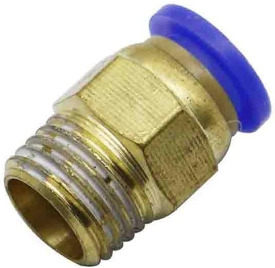 1PCS Air Pneumatic Hose Tube Male Thread Air Pipe Connector Quick Coupling,8mm - 1/4 inch
