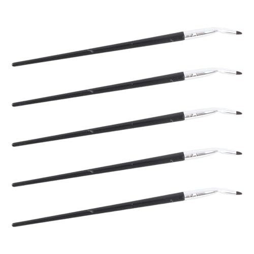 Ensemble de Pinceaux Eyeliner Biseautés pour un Maquillage Parfait des Yeux, 5 Pinceaux Courbés en Ultra Fins, Définition et Styles de Maquillage, Ensemble de Pinceaux de