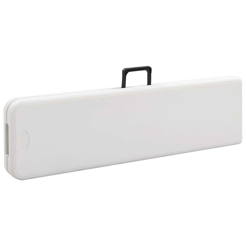 Składane ławki ogrodowe 2 szt. 180 cm HDPE białe