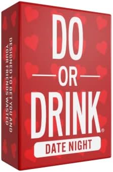 Do or Drink Date Night - The Couples Game for Adults and Game Nights - Drinking Games for Adults with 250 Cards - Party Games for Adults and Great Ideas for Couples