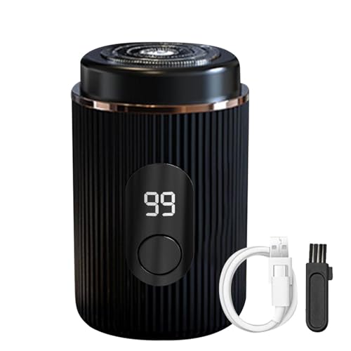 Máquinas de afeitar recargables para viajes,Afeitadoras eléctricas portátiles,Recortadora de barba Afeitadoras eléctricas recargables LED | Afeitadoras faciales lavables compactas inalámbricas Accesor