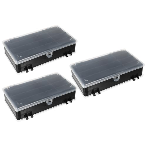 Organiseur de leurres portable et boîte à appâts double face avec diviseurs