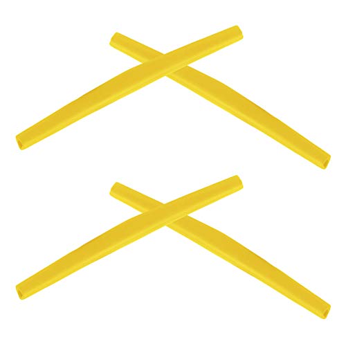 Image of 2 Pair Yellow Replacement Earsocks for Oakley Wiretap Sunglasses