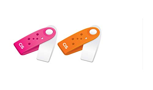 Borracha Escolar Branca com Capa Giratória, CiS, Slim 360, 41.2701, Cores Sortidas, 2 Unidades