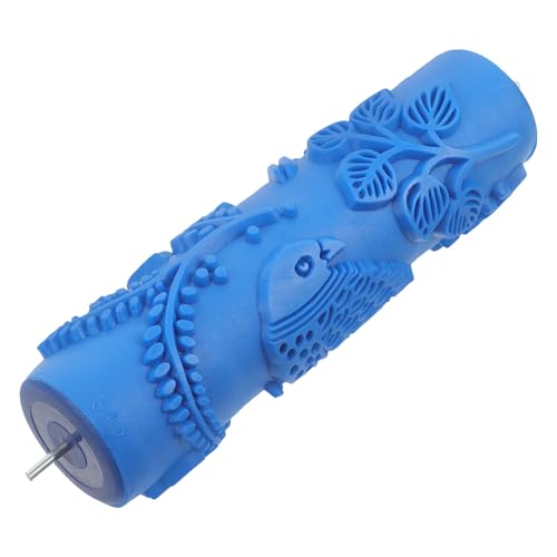 Uonlytech 7-Inch Printed Roller for Art Paint Patterned Rubber Paint Roller for Walls Consistent Texture Application Tool for Home Decoration and DIY Painting