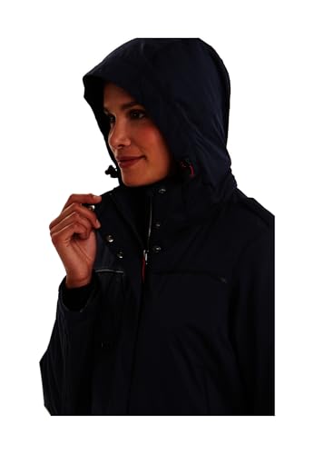 Killtec Damen Parka Funktionsparka mit abzippbarer Kapuze für Hundebesitzer Ostfold WMN PRK B wasserdicht, Winddicht, atmungsaktiv 00814-dunkelnavy 42
