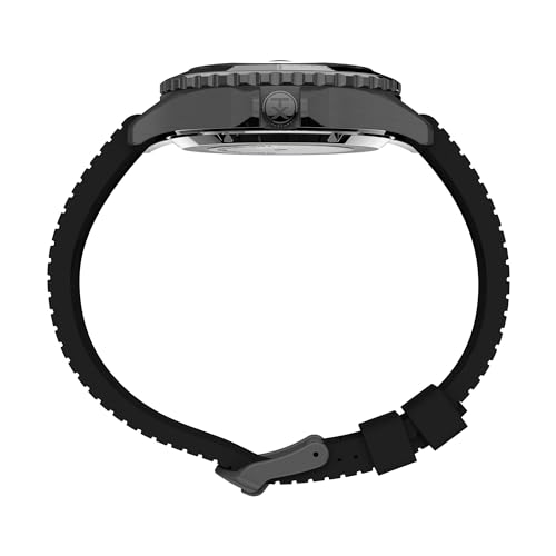 TIMEX Men Leather Analog Black Dial Watch-Tw2U99900, Band Color-Black - Image 2