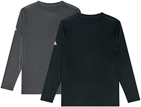 TEXFIT 2-Pack Athletic Kids Boys Long Sleeve Shirt with Quick Dry Fabric 2 31fezPvPvdL. AC