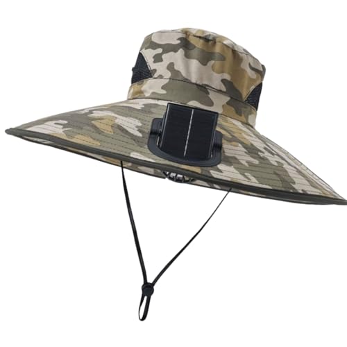 Chapeau de soleil avec ventilateur automatique réglable et visière anti-transpiration